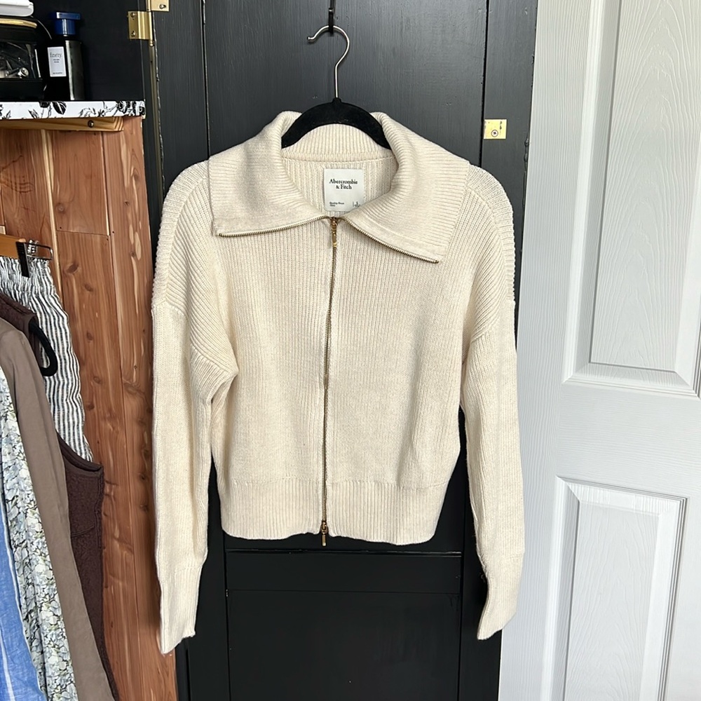 Double Zip Ribbed Cardigan - Picture 2 of 3